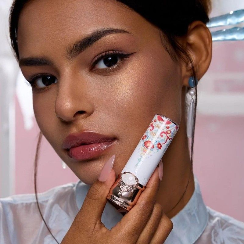 Flower Knows Butterfly Cloud Glossy Lipstick #C07 Red Bean