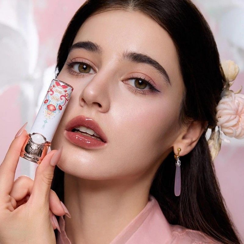 Flower Knows Butterfly Cloud Glossy Lipstick #C07 Red Bean