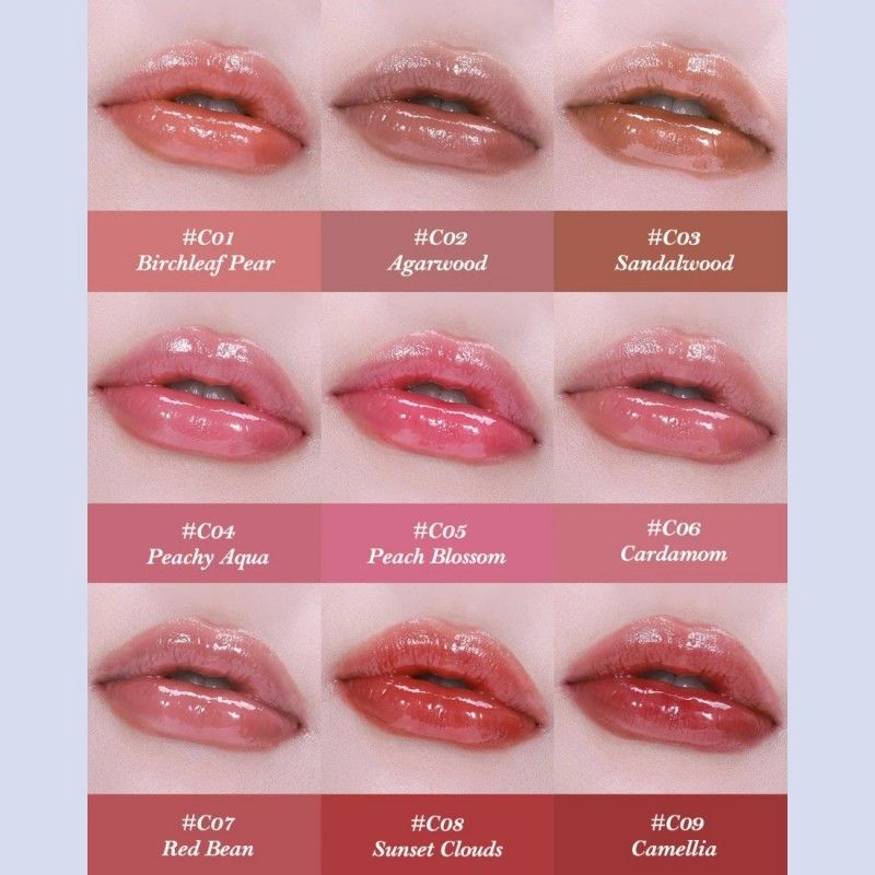 Flower Knows Butterfly Cloud Glossy Lipstick #C07 Red Bean