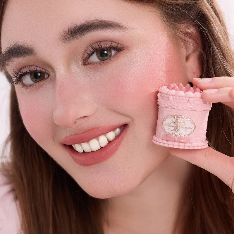 Flower Knows花知晓草莓丘比特系列蛋糕唇霜#V04茶花粉