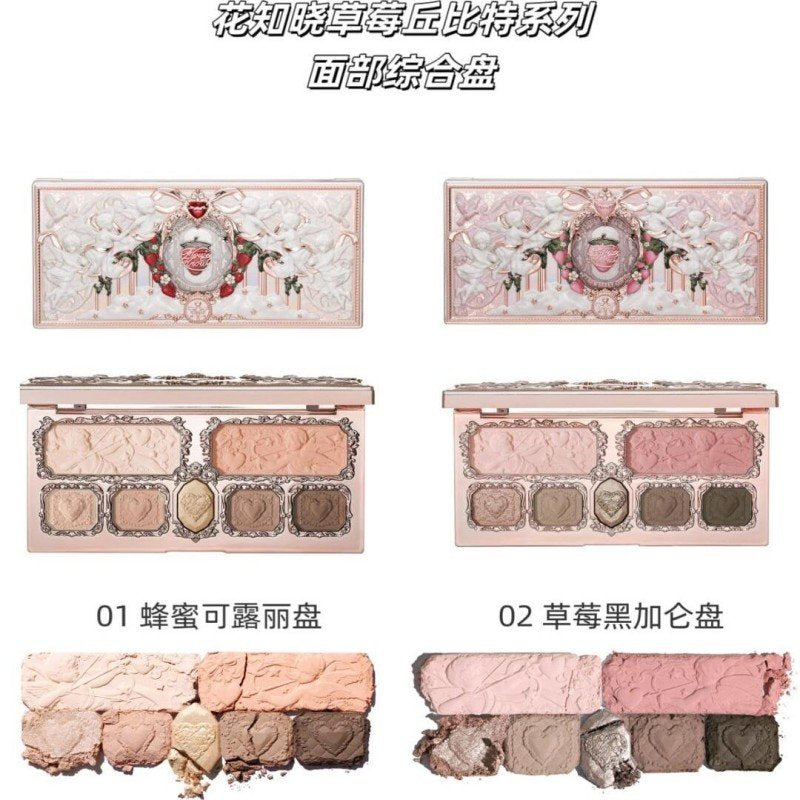 Flower Knows Strawberry Cupid Makeup Palette #02 Strawberry Cassis
