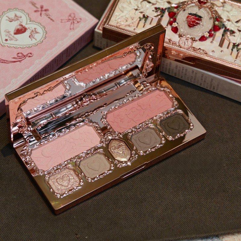 Flower Knows Strawberry Cupid Makeup Palette #02 Strawberry Cassis