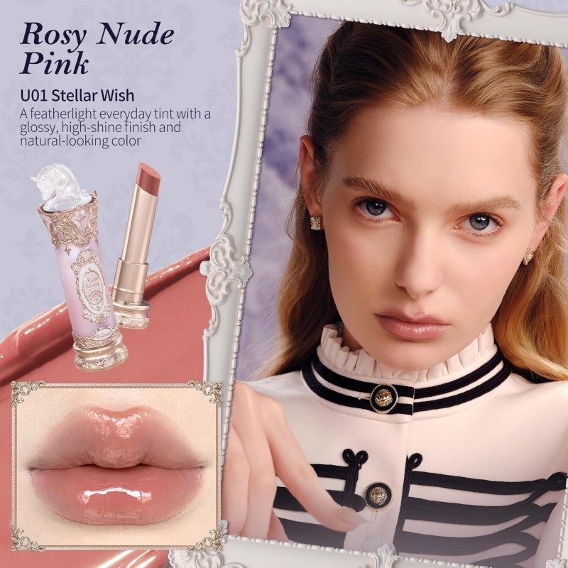 Flower Knows Knight Unicorn Glazed Lipstick #U01 Stellar Wish