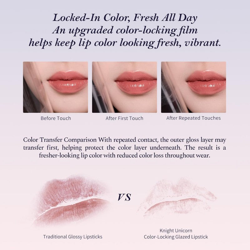 Flower Knows Knight Unicorn Glazed Lipstick #U05 Spring Violet