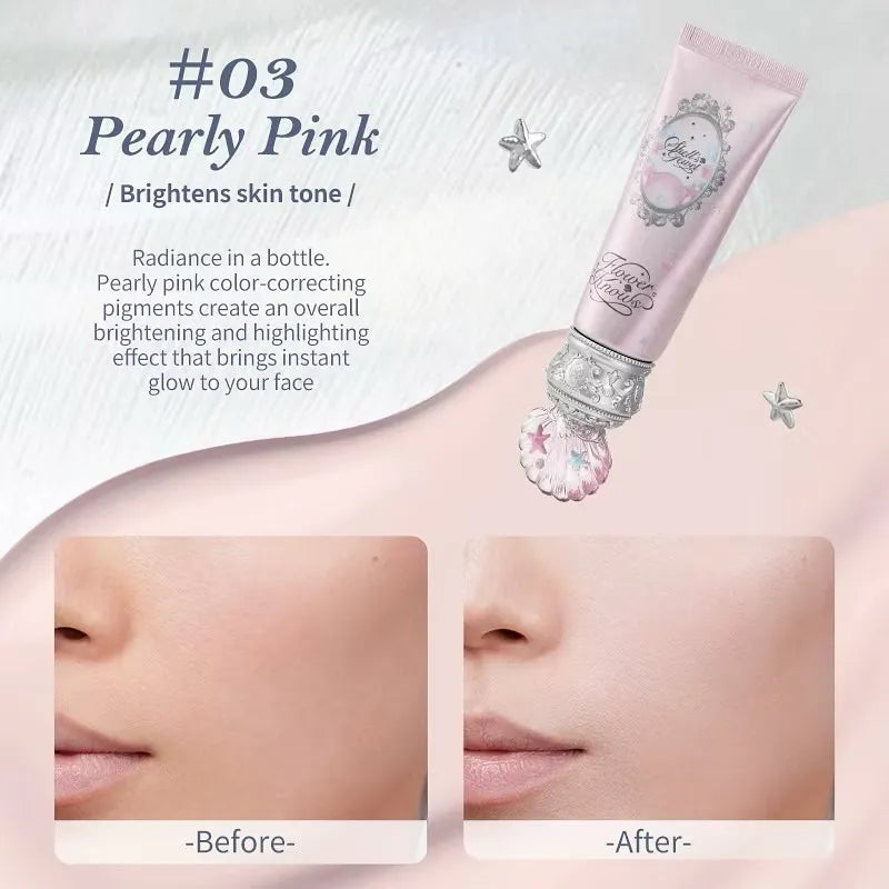 Flower Knows花知晓贝壳珍珠系列调色妆前乳#03珍珠粉