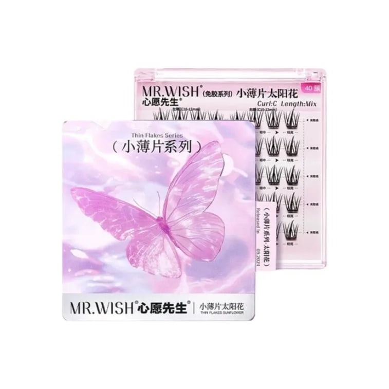 MR.Wish Thin Flakes Series Self-adhesive False Eyelashes Sunflower 1.0