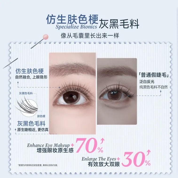 MR.Wish Glue Free False Eyelashes Original Naturel 40 Clusters