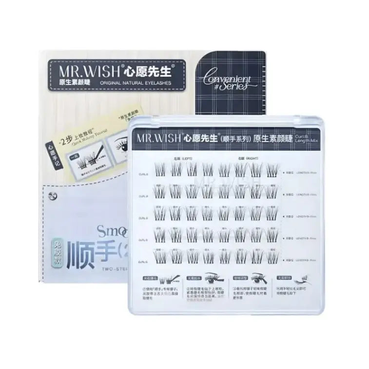 MR.Wish Glue Free False Eyelashes Original Naturel 40 Clusters