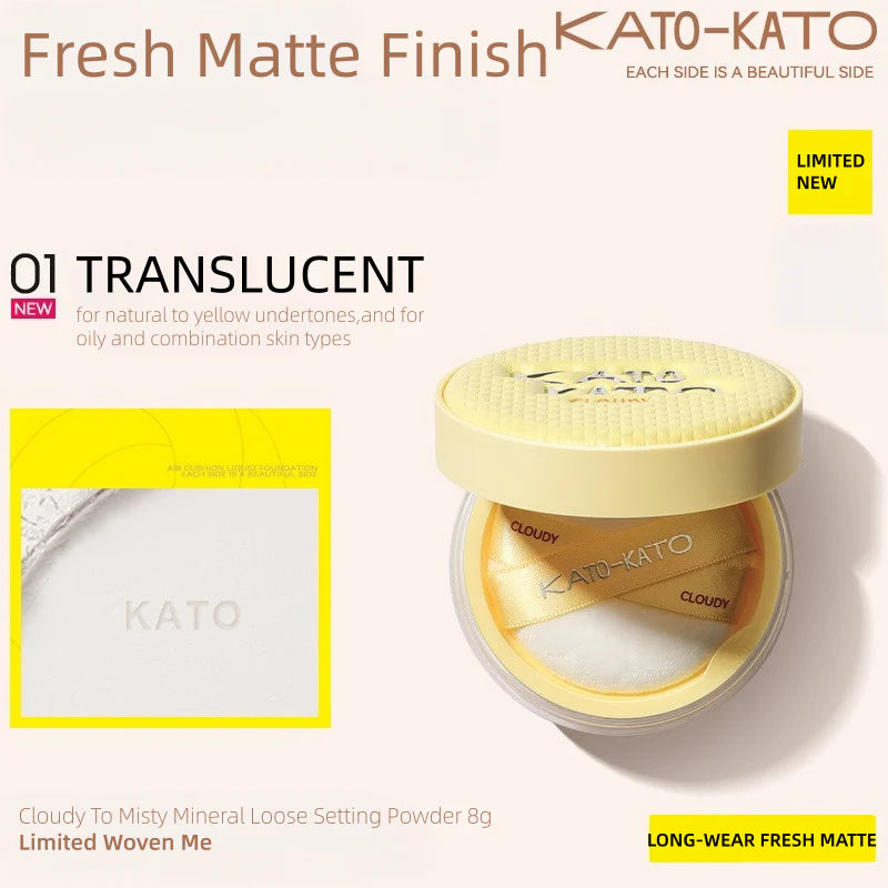 KATO-KATO Cloudy To Misty Mineral Loose Setting Powde #01 Transparent