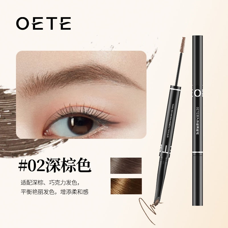 Oete Dual Eyebrow Mascara & Pencil #02 Dark Brown