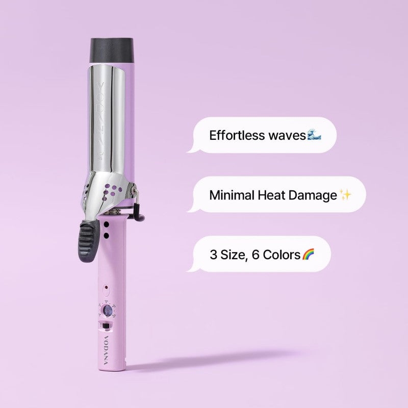 Vodana Glam Wave Curling Iron FV 40mm Violet