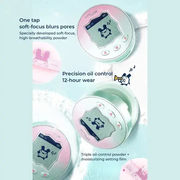 Little Ondine x Tamagotchi Soft Matte Long-Wear Loose Powder #02 Green Brightener 8.5g