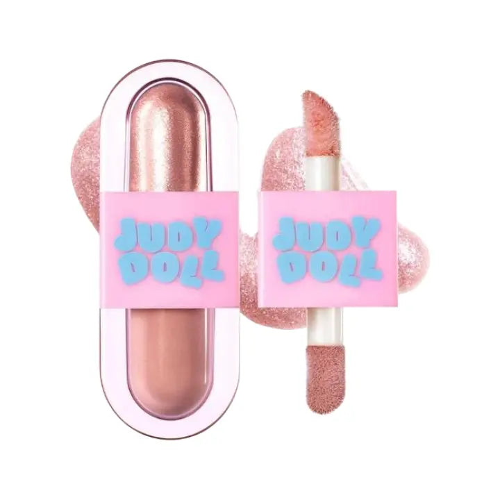 Judydoll Mini Hard Candy Dual-Ended Liquid Eyeshadow #01 Peach Milk Tea