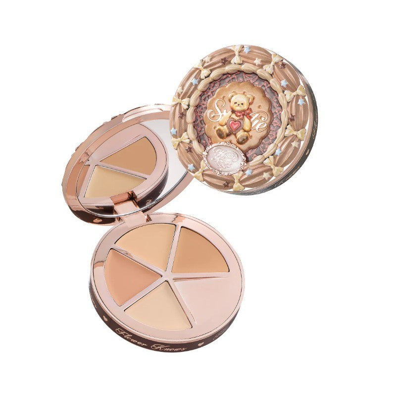Flower Knows The Sweetie Bear 4-Color Concealer Palette #02 Creamy Nama