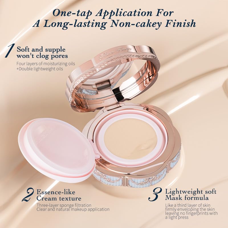 Flower Knows Bunny Garden Cushion Cream Foundation (Case: Random Color + Shade: #N02 Neutral Ivory))