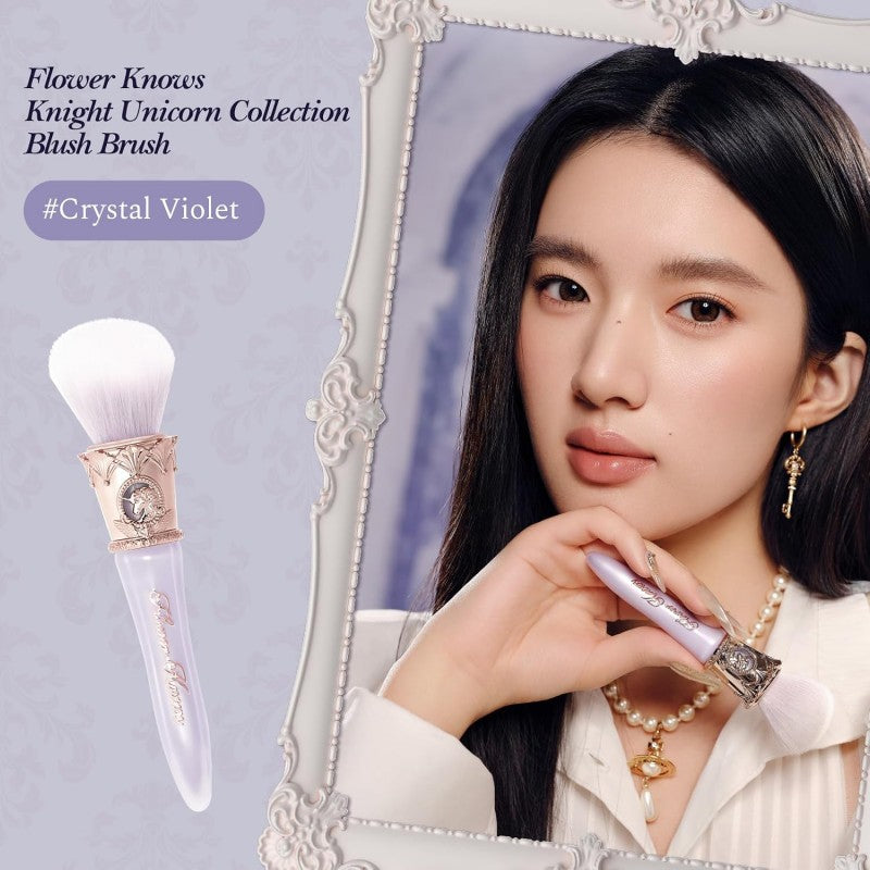 Flower Knows Knight Unicorn Angled Blush Brush Crystal Violet