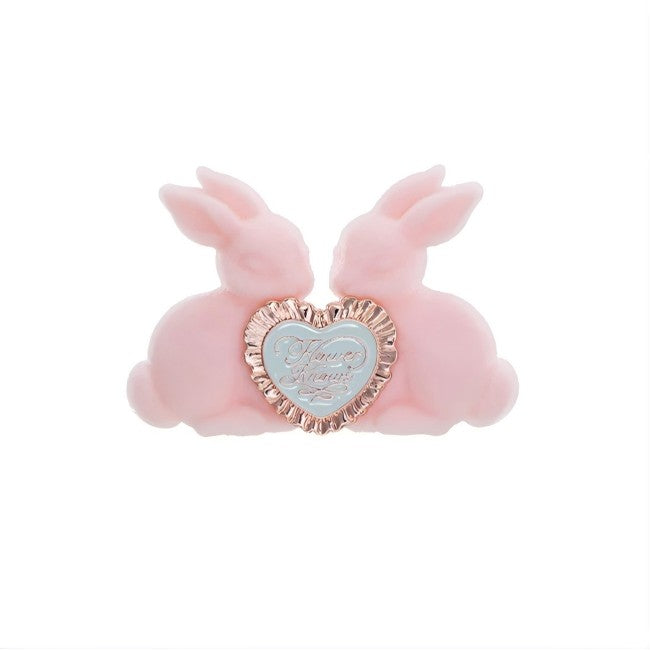 Flower Knows Bunny Garden Hair Clip Snowy Pink