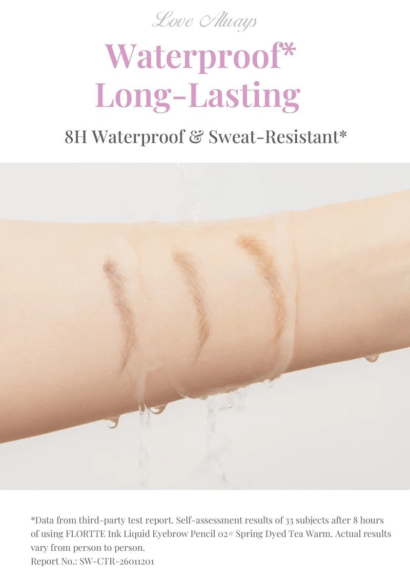 Flortte Ink Essence Liquid Eyebrow Pen #02 Tea Brown