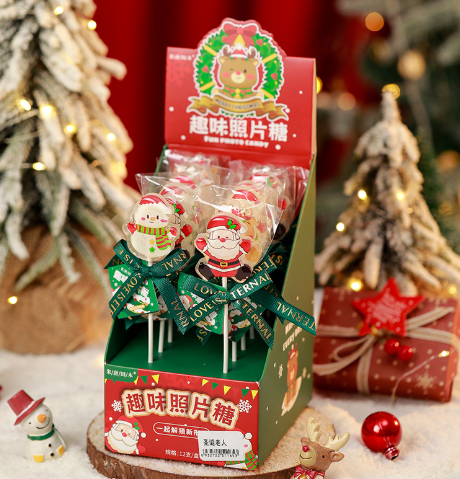 脱普-圣诞异形铃铛彩盒装棒棒糖12支