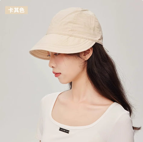 Zauo-防晒盆帽Ins版-卡其色-sm
