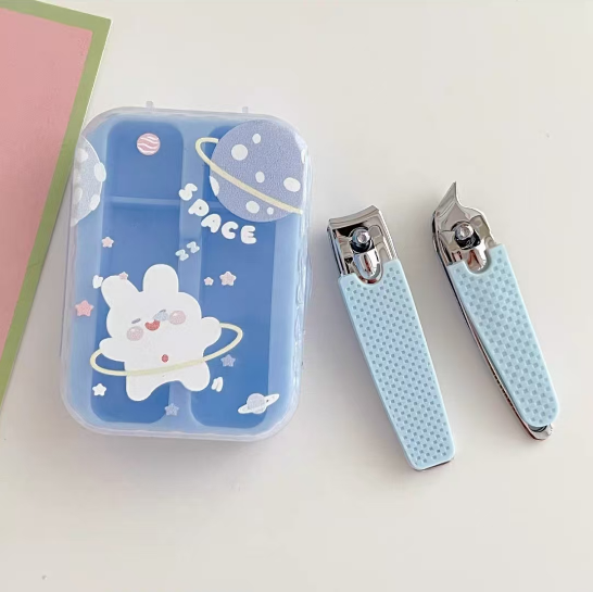透明盒装指甲剪套装-蓝色