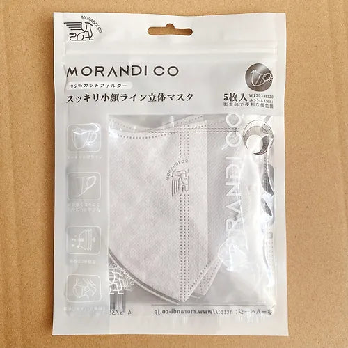morandico-口罩-灰色-5枚入