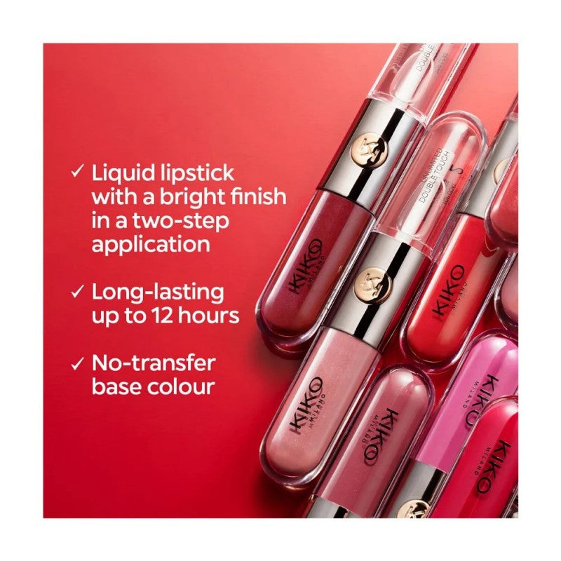 Kiko Double Headed Lip Tint #132 Chestnut Milk Coffee