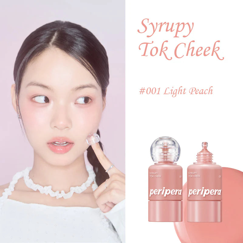 Peripera Syrupy Tok Cheek Blush #01 Light Peach