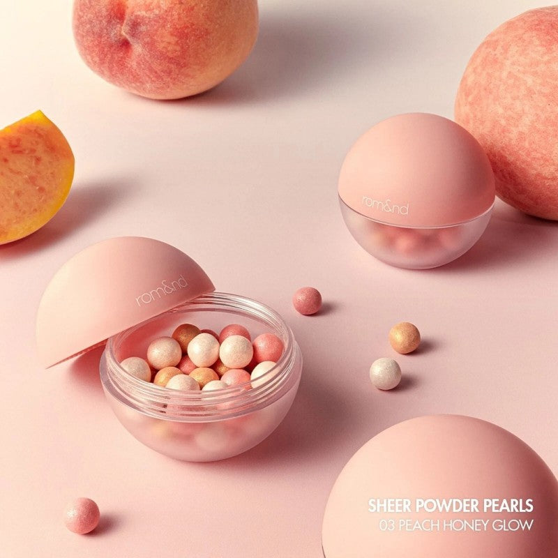 Rom&nd Sheer Powder Pearls Juicy Roll Cheek #03 Peach