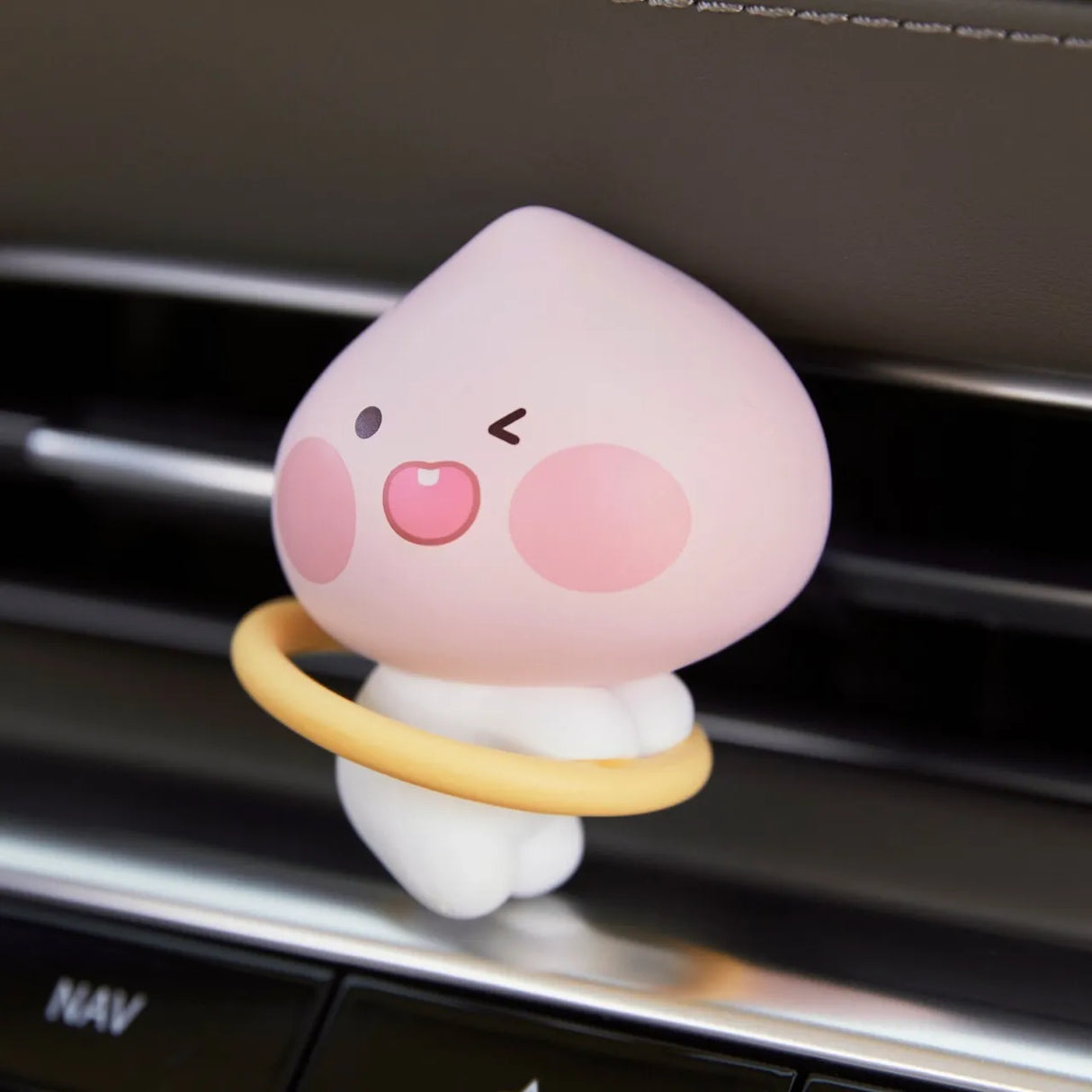 Kakao Friends Car Air Freshener Little Apeach Green Floral