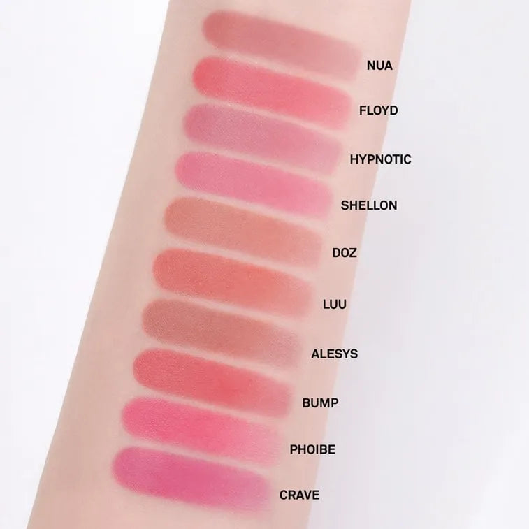 Naming Blurry Heart Lip Tint #Shellon