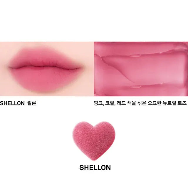 Naming Blurry Heart Lip Tint #Shellon