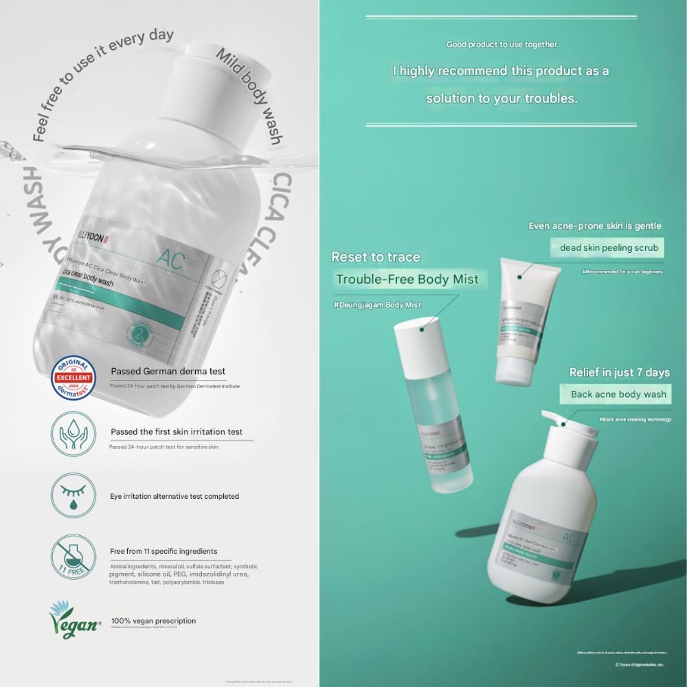 Illiyoon Ac Cica Clear Body Wash 400ml