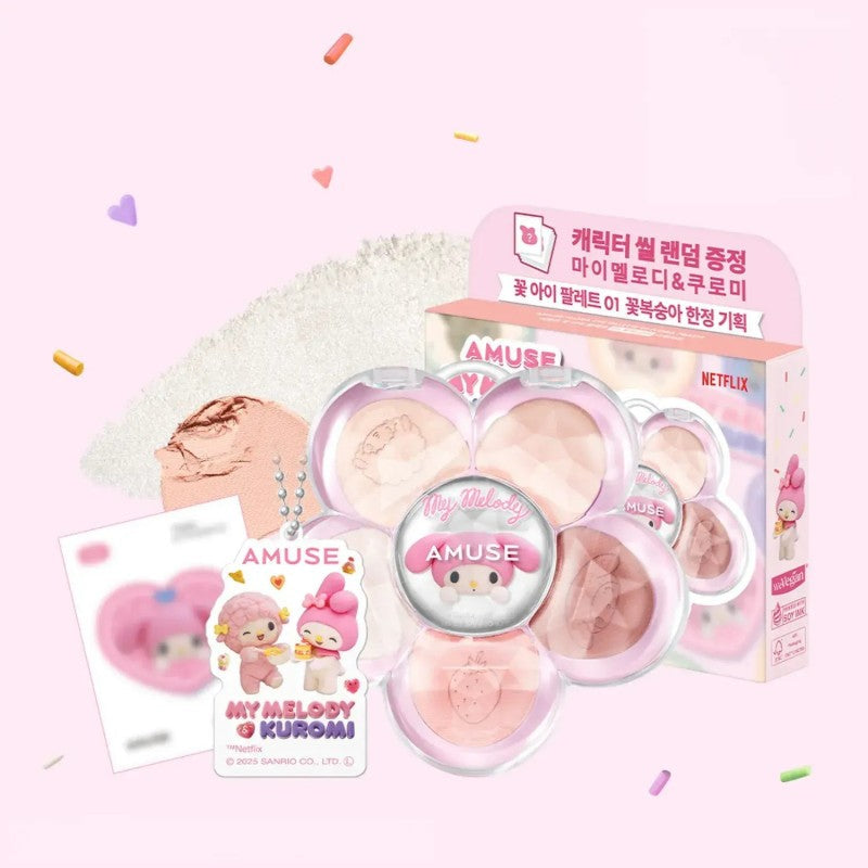 Amuse Flora Eye Palette Kuromi Limited #02 Roserina