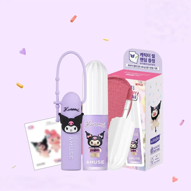 Amuse Kuromi Limited Amuse Powder Velvet Tint #09 Strawberry Cotton