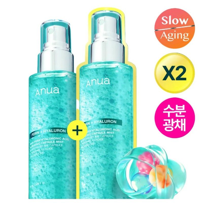 Anua Pdrn Hyaluronic Acid Hydrating Capsule Mist 100ml*2