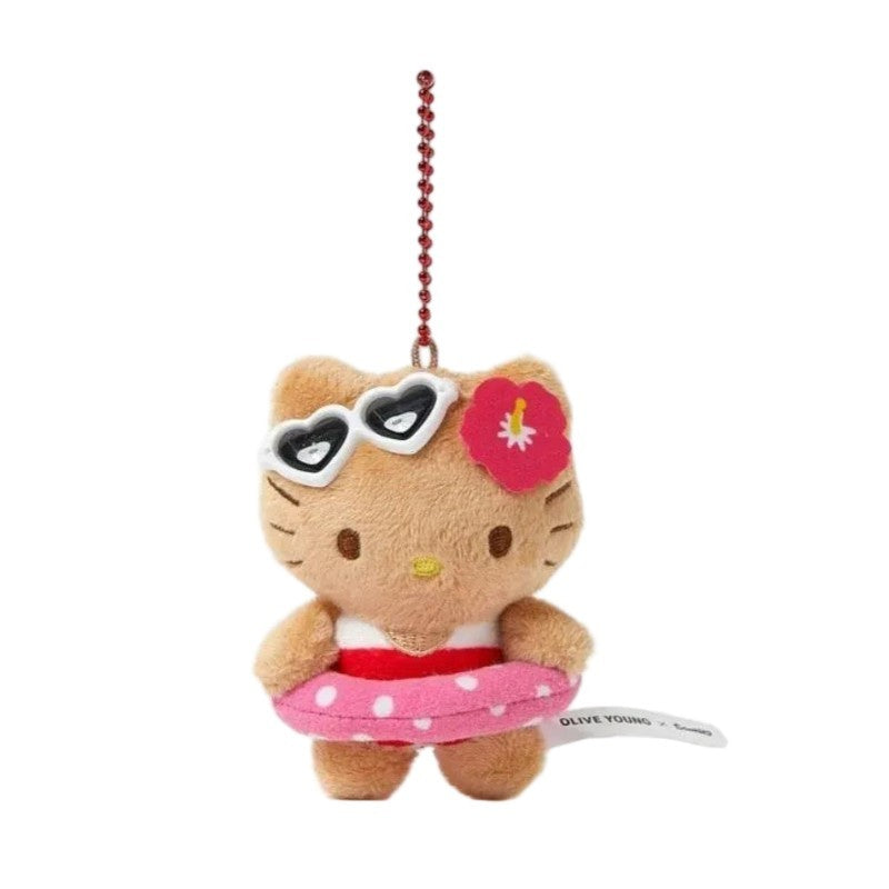 Olive Young x Sanrio Characters Love Summer Tanned Mascot Hello Kitty