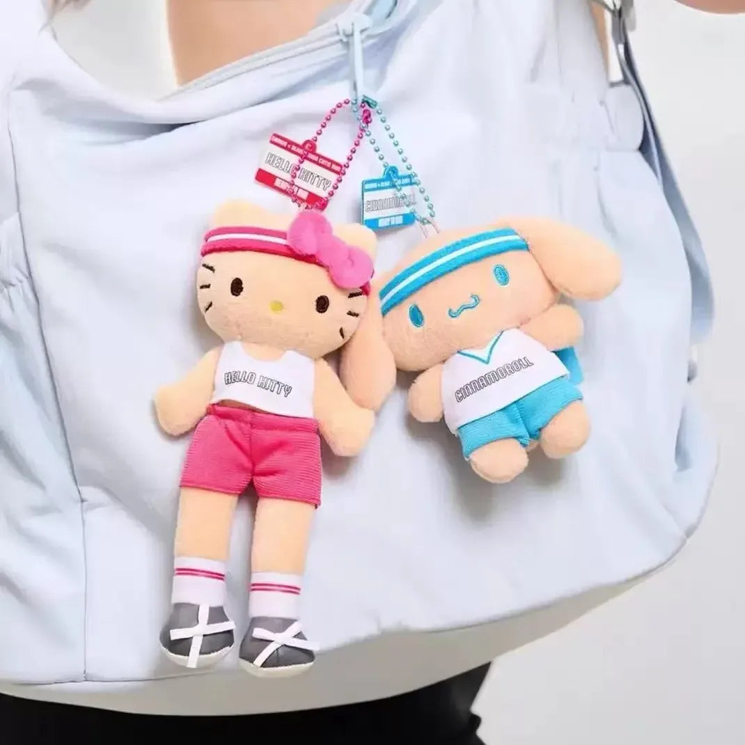 Olive Young x Sanrio Characters Cutie Run Tanned Mascot Keychain Cinnamoroll