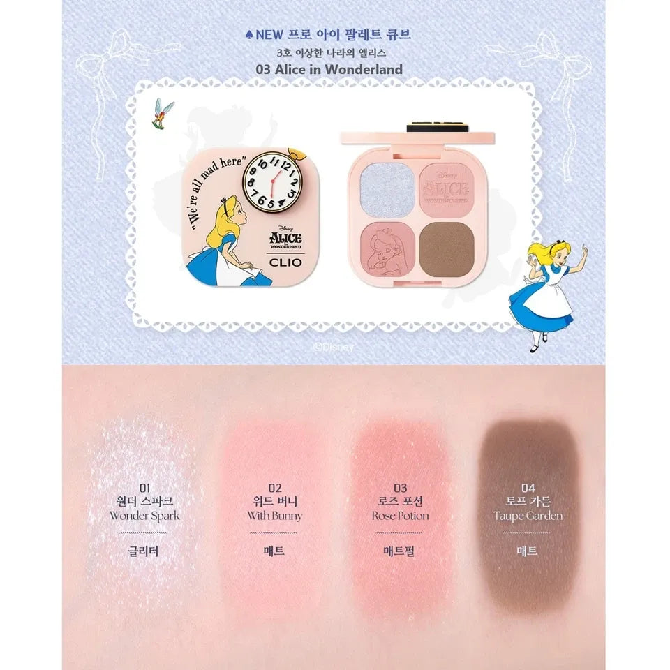 Clio X Alice in Wonderland Pro Eye Palette Cube #03 Alice in Wonderand