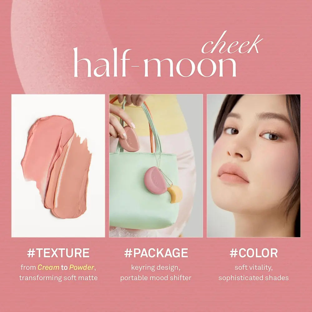 Hince Half-Moon Cheek Cream Blush #04 Ribbon