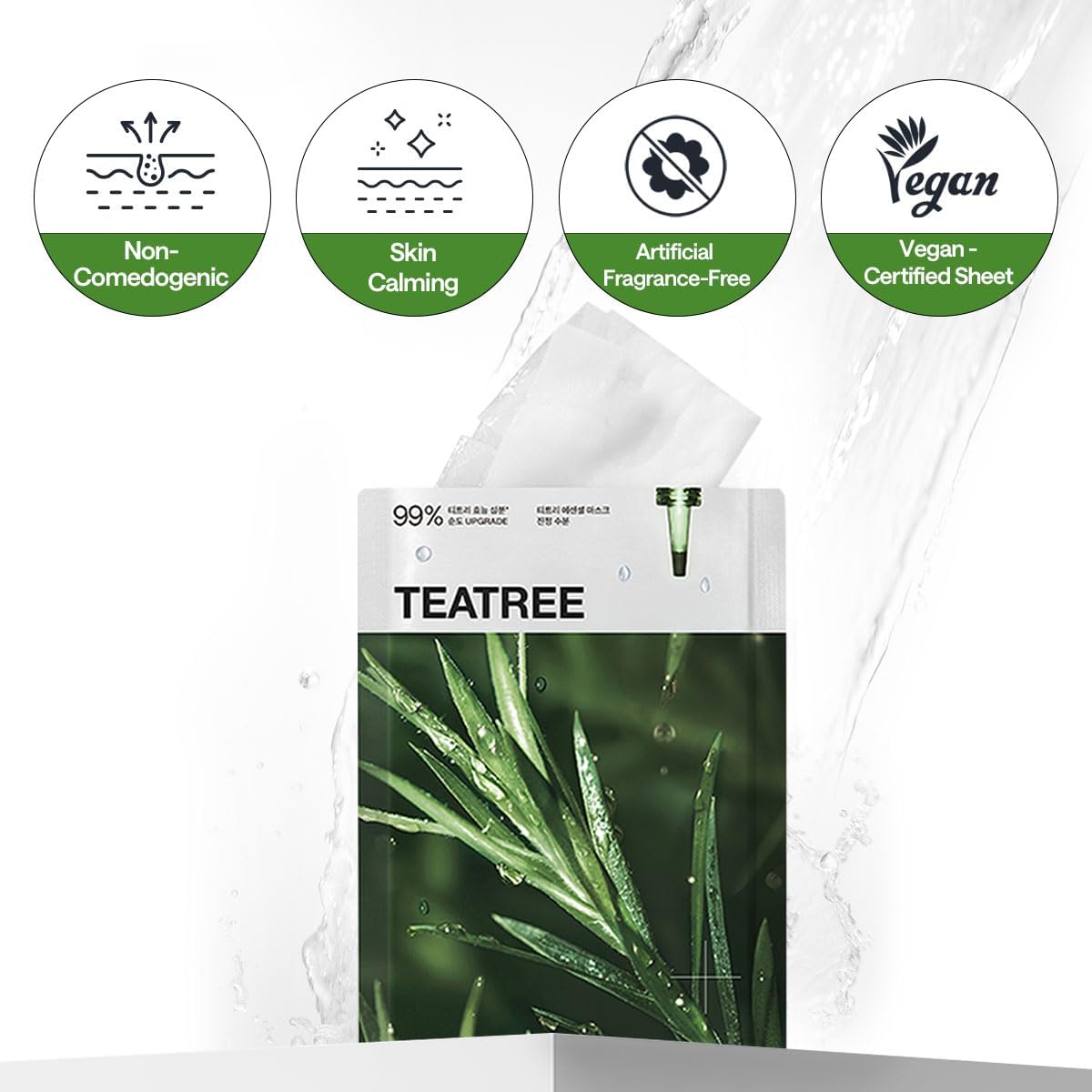 Mediheal Tea Tree Essential Mask Sheet Calming & Soothing 30pcs
