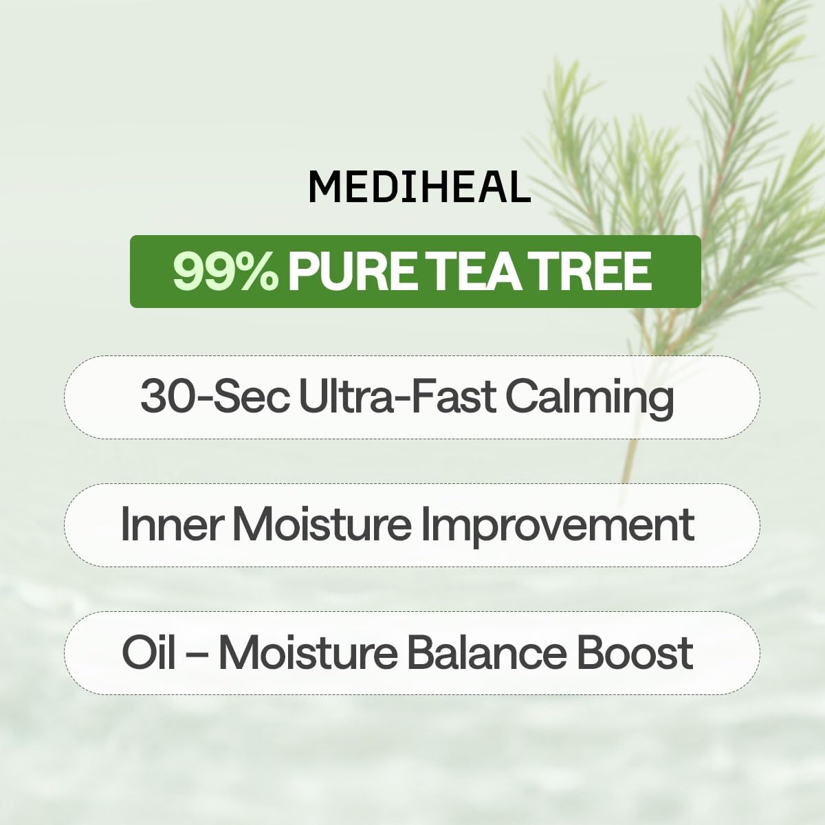 Mediheal Tea Tree Essential Mask Sheet Calming & Soothing 30pcs