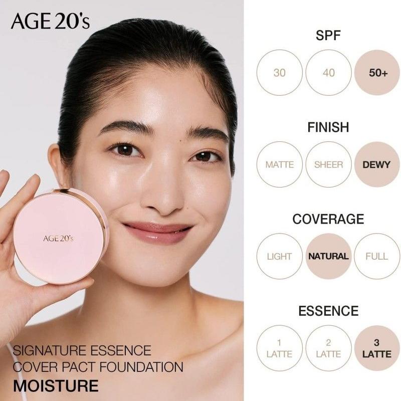 Age 20's Signature Essence Cover Pact Moisture #13 Ivory