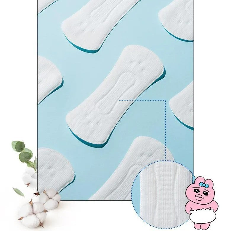 White Opanchu Usagi Daily Sanitary Napkins 24pcs (+ Face Wash Headband )