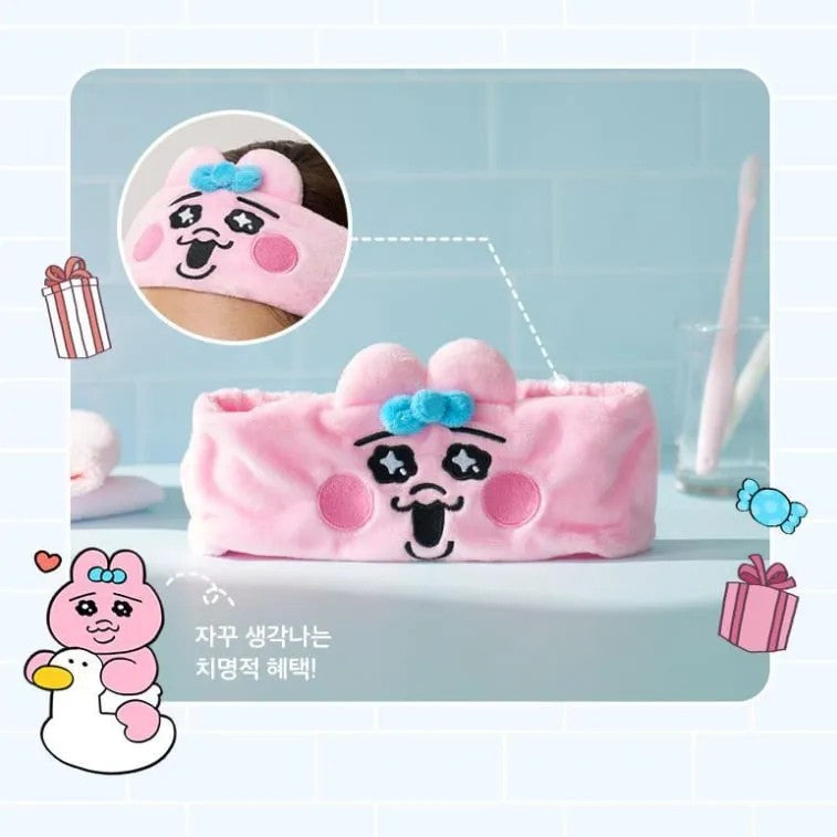 White Opanchu Usagi Daily Sanitary Napkins 24pcs (+ Face Wash Headband )