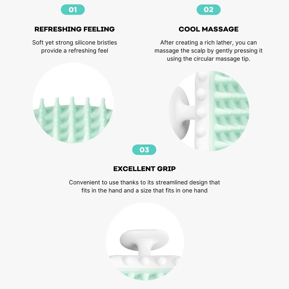 Fillimilli Shampoo Massager Mint Green