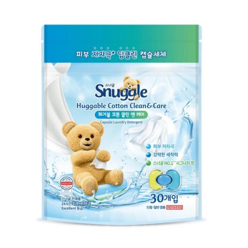 Snuggle Laundry Detergent Huggable Cotton Clean & Care 30pcs