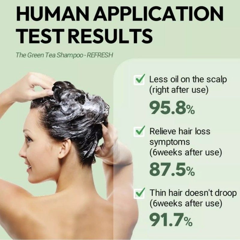 Amos 02 Nourish Scalp The Green Tea Shampoo Refresh 500g