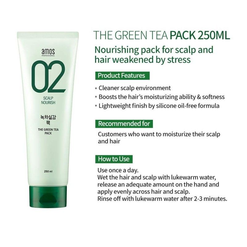 Amos Professional The Green Tea Moisturizing Pack 250ml