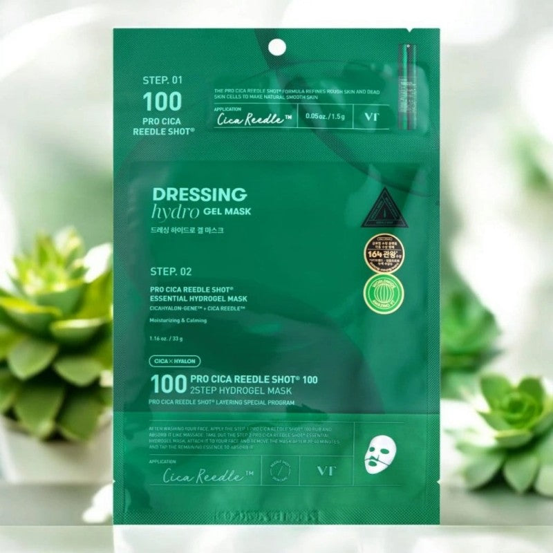 VT Cosmetics Pro Cica Reedle Shot 100 2-Step Hydrogel Mask 1pcs
